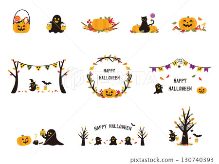 Halloween Material Collection 2025 Vector Halloween Material Collection 2025 Vector 130740393