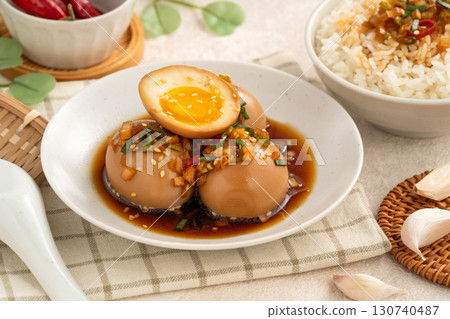 溏心蛋 雞蛋 麻藥雞蛋 韓式 Korean mayak egg クロワッサン 麻薬たまご 130740487