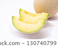 Muskmelon white background 130740799
