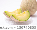Muskmelon white background 130740803