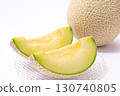 Muskmelon white background 130740805
