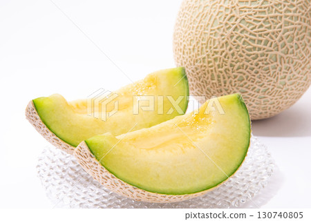 Muskmelon white background Muskmelon white background 130740805