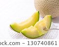 Muskmelon white background 130740861