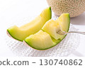 Muskmelon white background 130740862
