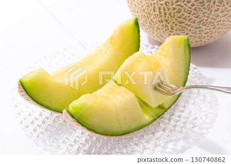 Muskmelon white background 130740862