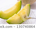 Muskmelon white background 130740864
