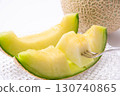 Muskmelon white background 130740865