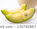 Muskmelon white background 130740867