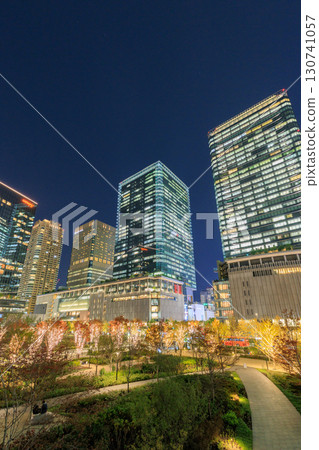 大阪府梅田的建築物和聖誕彩燈(大阪市北區梅田) 大阪府梅田的建築物和聖誕彩燈(大阪市北區梅田) 130741057