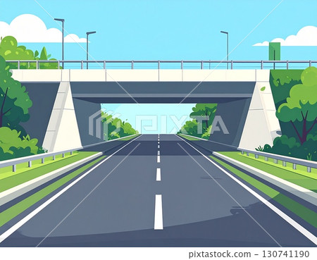 Underground passage simple illustration 130741190