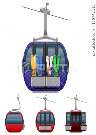 ski lift cabin cableway cartoon stock vector illustration ski lift cabin cableway cartoon stock vector illustration 130742116