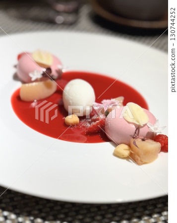 Strawberry dessert 130744252