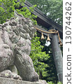 Komainu guardian dogs at the Kamisha Maemiya Shrine of Suwa Shrine 130744262