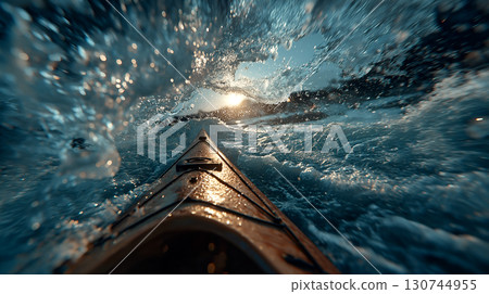 Into the Swell: Kayaking Toward Misty Peaks Into the Swell: Kayaking Toward Misty Peaks 130744955