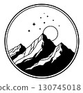 mountain icon vector sign symbol for design 130745018