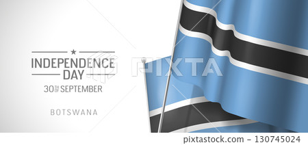 Botswana happy independence day greeting card, banner vector illustration Botswana happy independence day greeting card, banner vector illustration 130745024