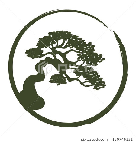 Bonsai tree circle zen inspired Bonsai tree circle zen inspired 130746131
