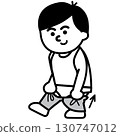 Putting on (pants) | Changing clothes action card and visual support icon (Change of clothes) 130747012