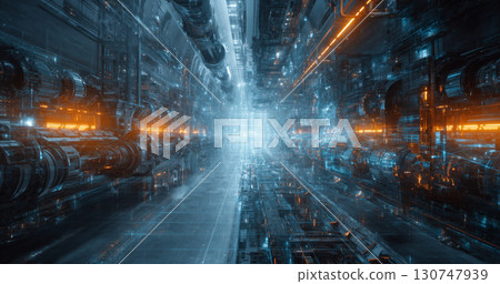 "Generative AI": A vision of a futuristic urban factory that combines technology "Generative AI": A vision of a futuristic urban factory that combines technology 130747939