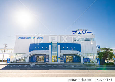 茨城縣大洗渡輪碼頭的風景 130748161