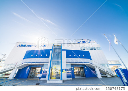 茨城縣大洗渡輪碼頭的風景 茨城縣大洗渡輪碼頭的風景 130748175