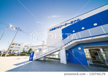 茨城縣大洗渡輪碼頭的風景 茨城縣大洗渡輪碼頭的風景 130748176