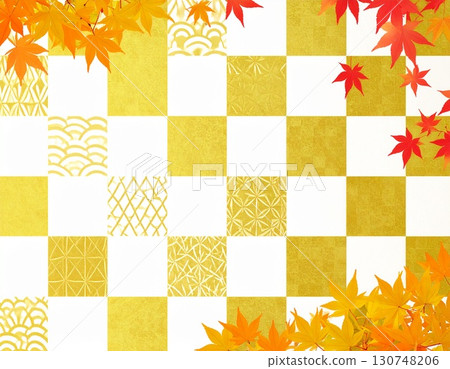 秋葉日本圖案背景圖 130748206