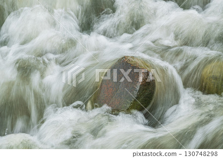 The Amano River turns muddy after the rain in Hirakata City, Osaka Prefecture The Amano River turns muddy after the rain in Hirakata City, Osaka Prefecture 130748298