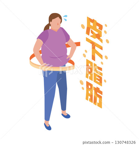 Women who suffer from subcutaneous fat Women who suffer from subcutaneous fat 130748326