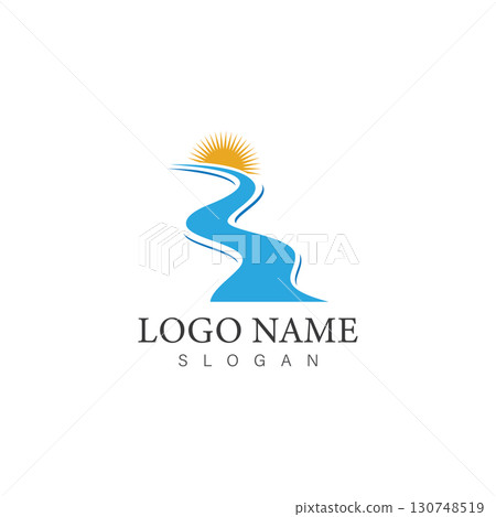 creek logo design icon vector template creek logo design icon vector template 130748519