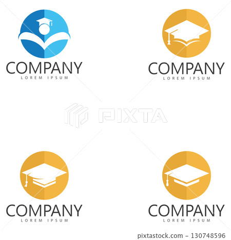 toga college university school education vector logo design template 130748596