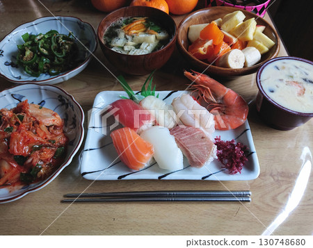 江戶前握壽司 / 江戶前海鮮握壽司套餐、雞蛋蒸、甜點套餐 130748680