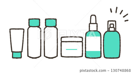 基本化妝品的插圖 130748868