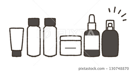 基本化妝品的插圖 基本化妝品的插圖 130748870