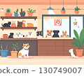 Pet shop simple illustration 130749007