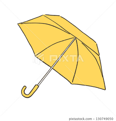 白色背景上的雨傘插圖 白色背景上的雨傘插圖 130749050