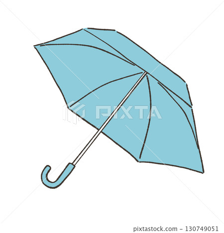白色背景上的雨傘插圖 130749051