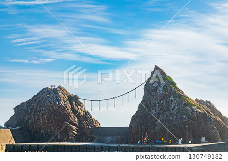 "Iwate Prefecture" Kosode Coast's Married Couple Rocks, Kuji City 130749182