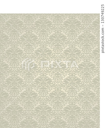 elegant vintage patterned wallpaper with intricate floral designs in beige tones elegant vintage patterned wallpaper with intricate floral designs in beige tones 130749225
