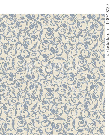 elegant vintage floral patterned wallpaper with intricate swirls and motifs 130749229