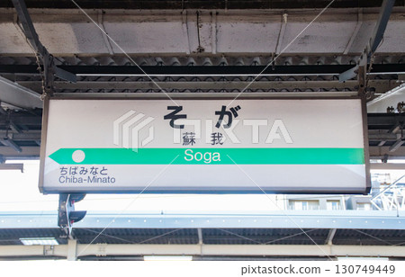 Soga Station / Station name sign / Imai 3-chome, Chuo-ku, Chiba City, Chiba Prefecture Soga Station / Station name sign / Imai 3-chome, Chuo-ku, Chiba City, Chiba Prefecture 130749449