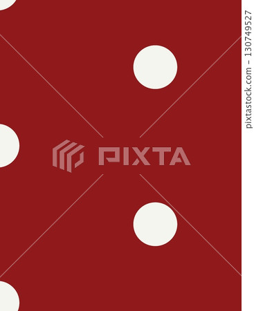 minimalist white circles on a red background with a simple design 130749527