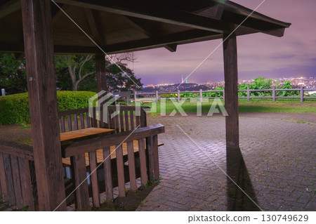 Night view from the hill park with sea view 130749629