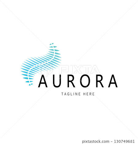 aurora logo design icon illustration vector template aurora logo design icon illustration vector template 130749681