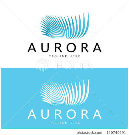 aurora logo design icon illustration vector template aurora logo design icon illustration vector template 130749691
