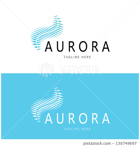 aurora logo design icon illustration vector template aurora logo design icon illustration vector template 130749697