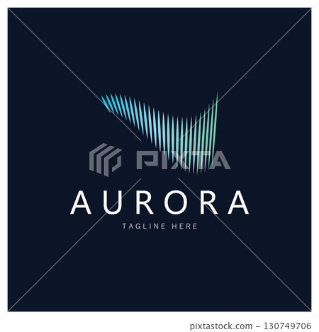 aurora logo design icon illustration vector template aurora logo design icon illustration vector template 130749706