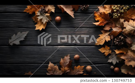 A rustic wooden texture background featuring intricate wood grain and planks, ideal for designs inspired by nature 130749753