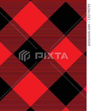 red black plaid pattern with stripes and checkerboard design in close-up red black plaid pattern with stripes and checkerboard design in close-up 130749793