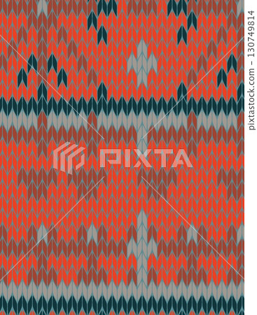 vibrant geometric zigzag pattern with bold colorful stripes for textiles 130749814